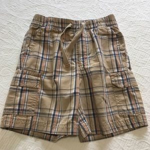 2T (6/$20) Tan Plaid Cargo Shorts by Gymboree